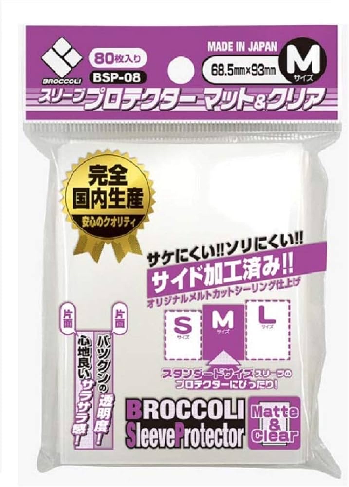  Broccoli Sleeves Protector - Matte & Clear - M size - BSP-08