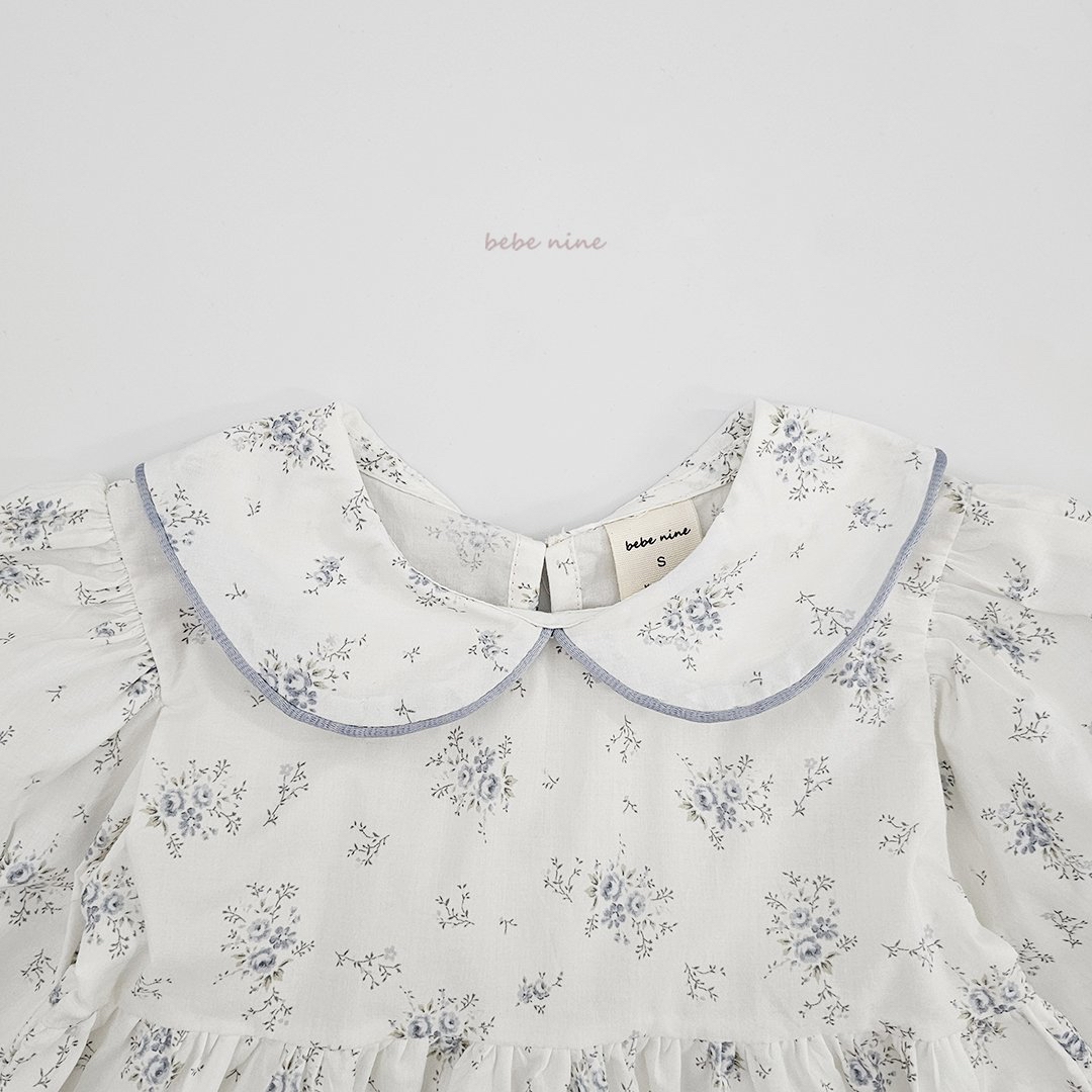 🌸預訂 韓國直送🌸🇰🇷Bebenine兩色翻領碎花長袖連身裙