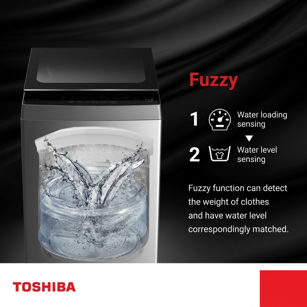 Toshiba 7kg Top Load Washing Machine  AW-M801AS(WS) EEO