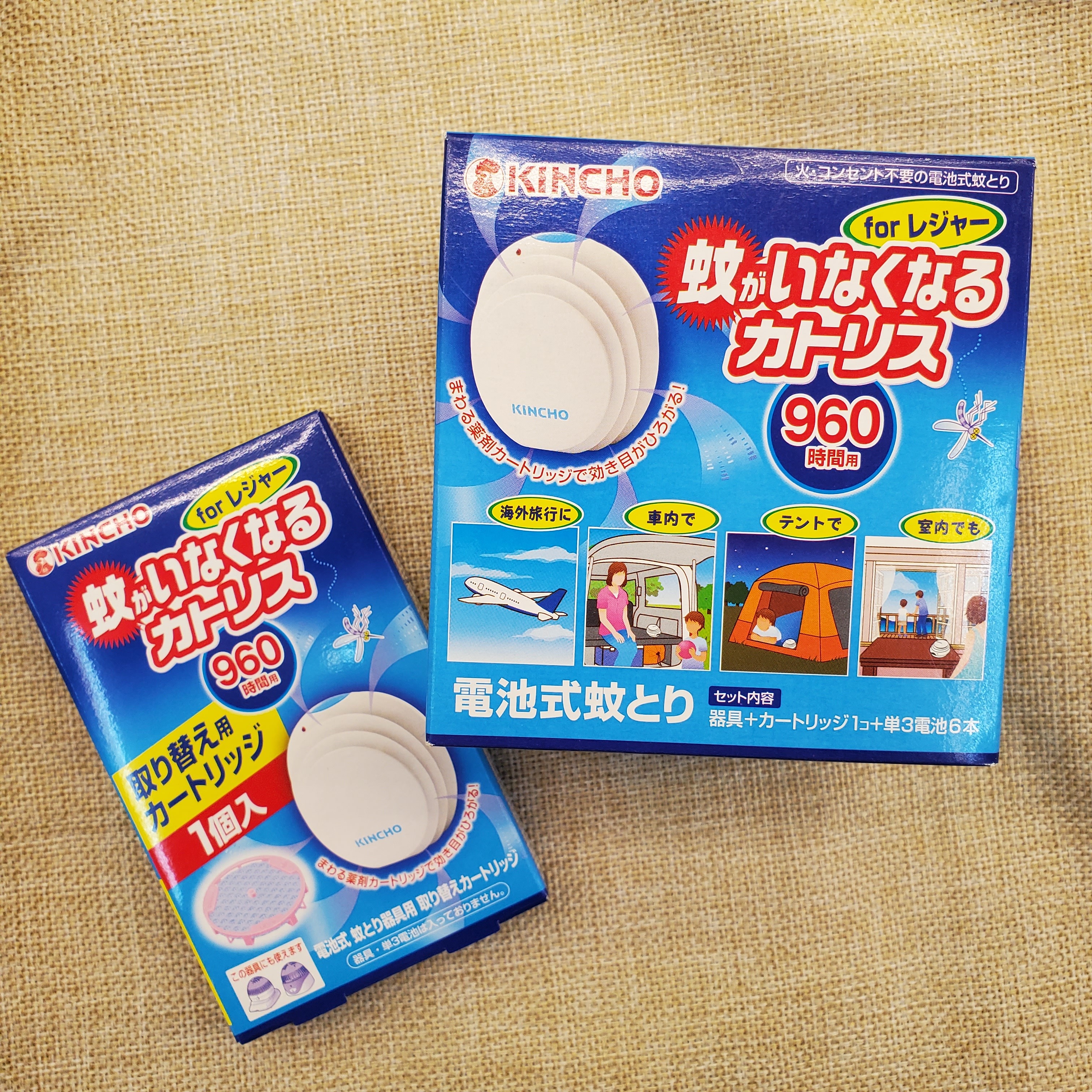 [現貨] [日本製] KINCHO驅蚊機套裝/驅蚊片(替換裝) {TF240735}