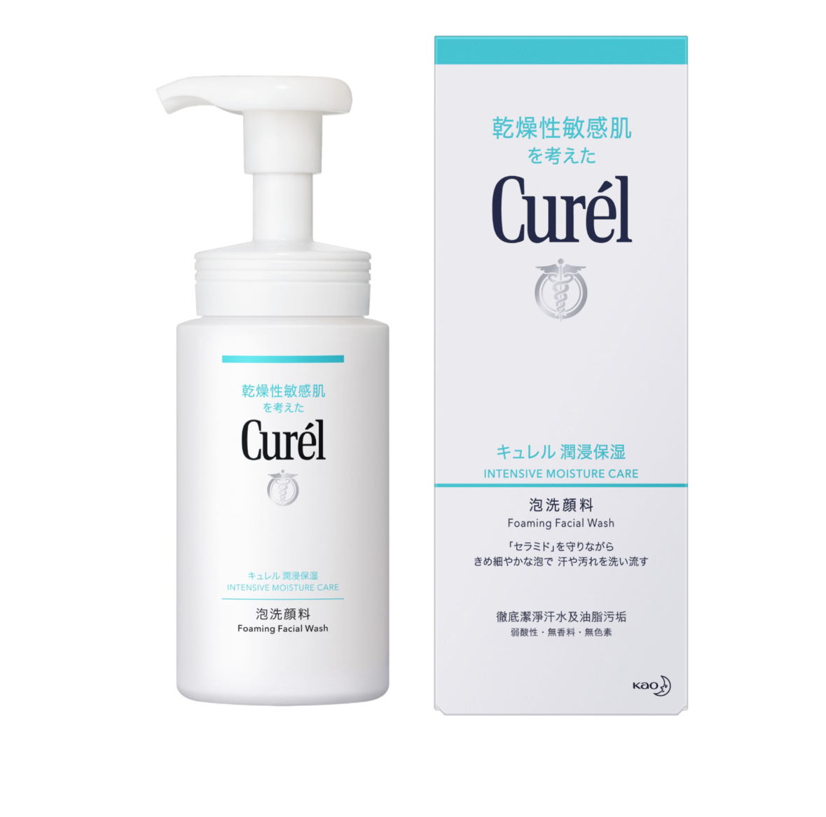 Curel 潤浸保濕豐盈泡沫潔面乳(藍) 150ml