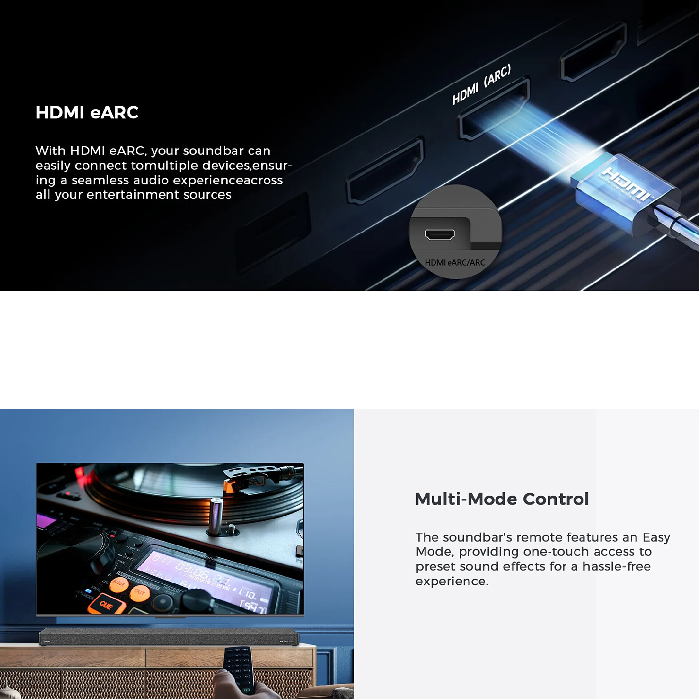 Haier 2.1ch Soundbar with Built-in Subwoofer (HSD210K6)