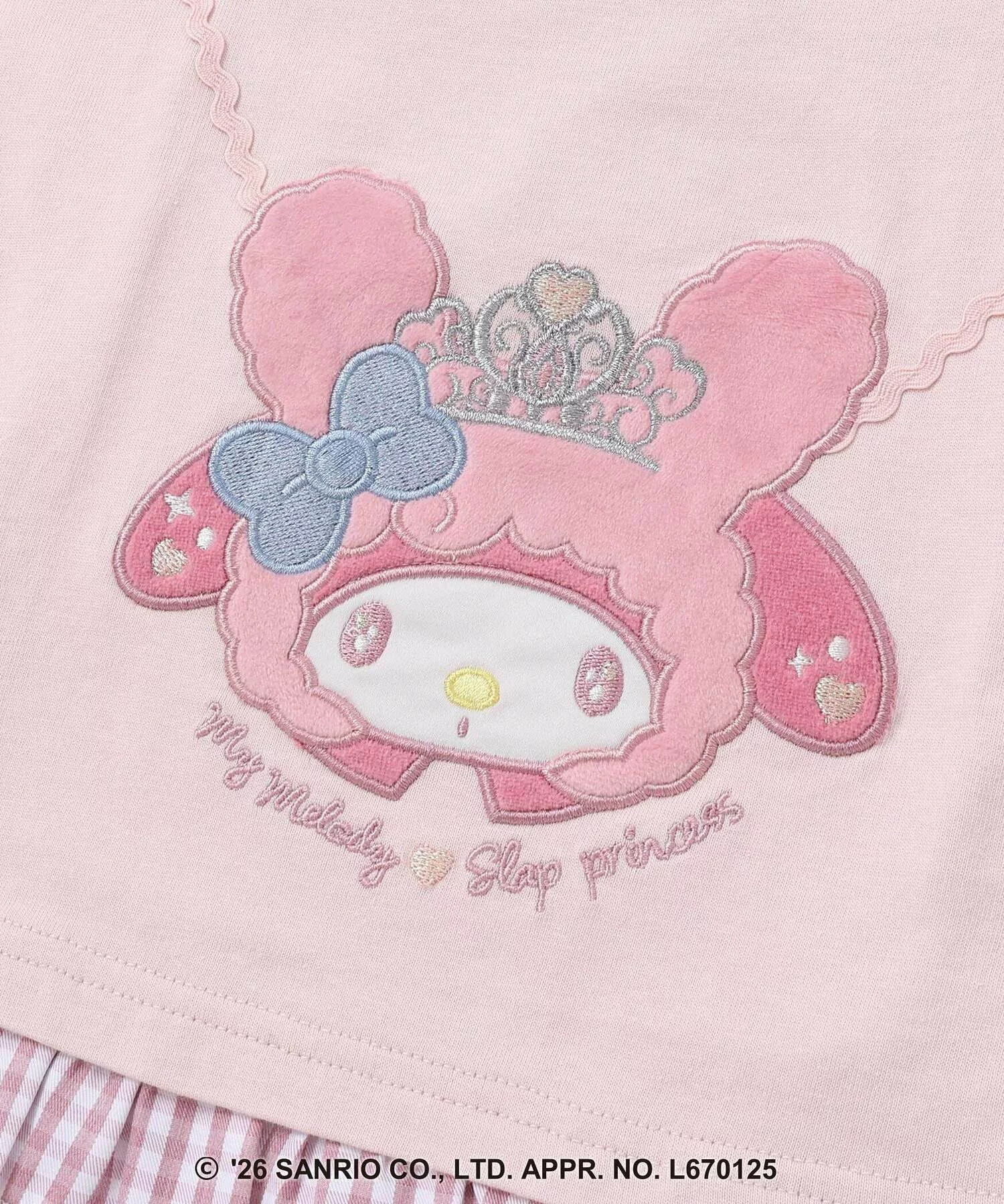 🆕【⭐訂購⭐】🇯🇵日本直送 🌀#Sanrio 刺繡翻領 格紋荷葉邊下擺 長袖Tee [3款選]🌀[ELIA-0124] [261017]