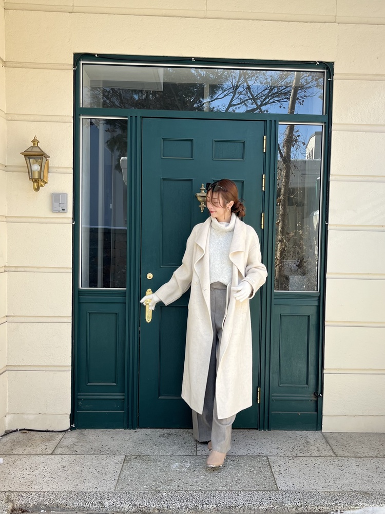 [70% Wool] Parisian Belted Wool Coat (Oat)