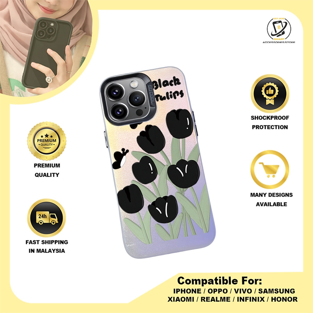 IMD CASE PHONE FOR INFINIX - DESIGN FLOWER X