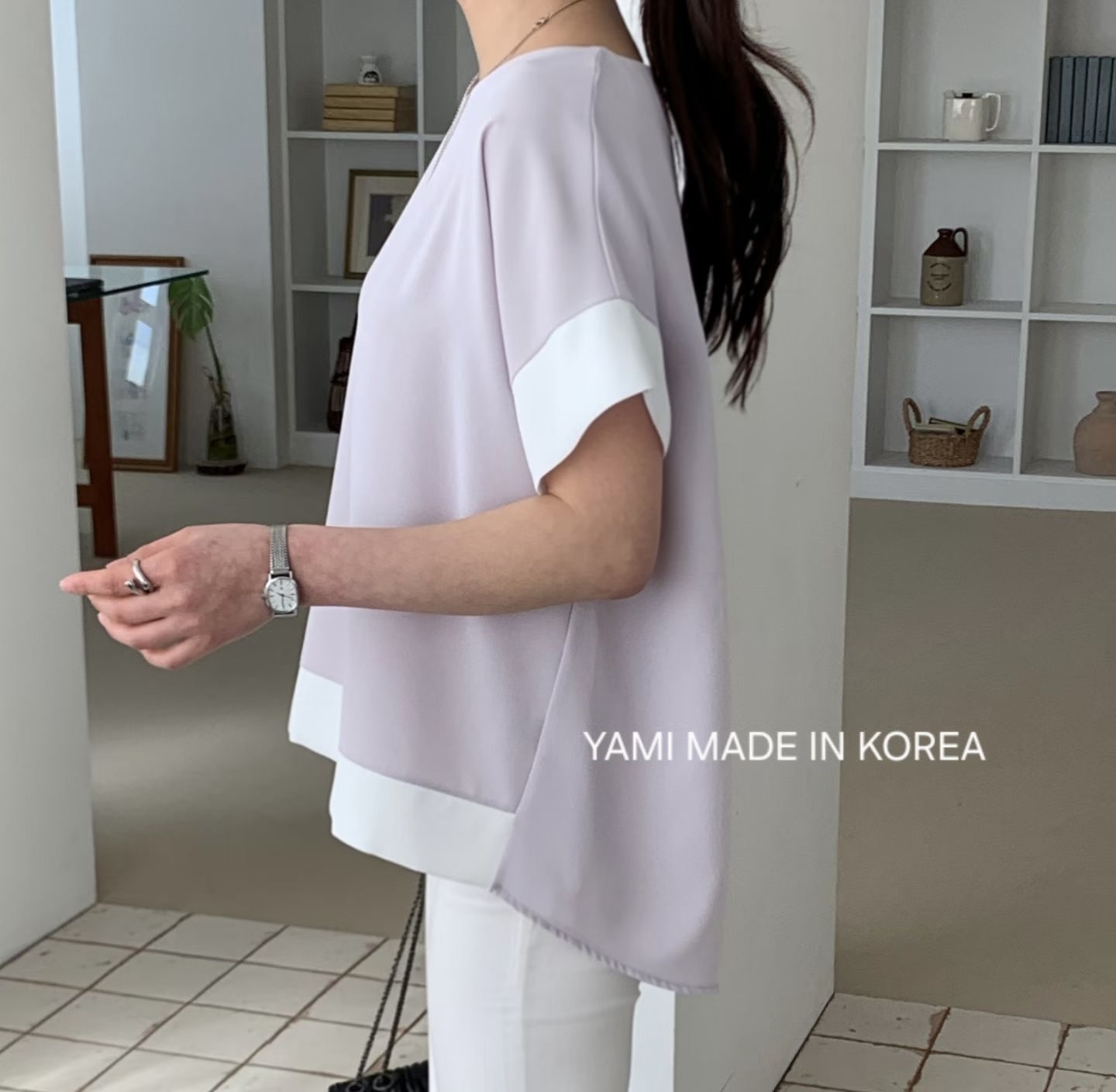 Made in Korea🇰🇷百塔拼色top