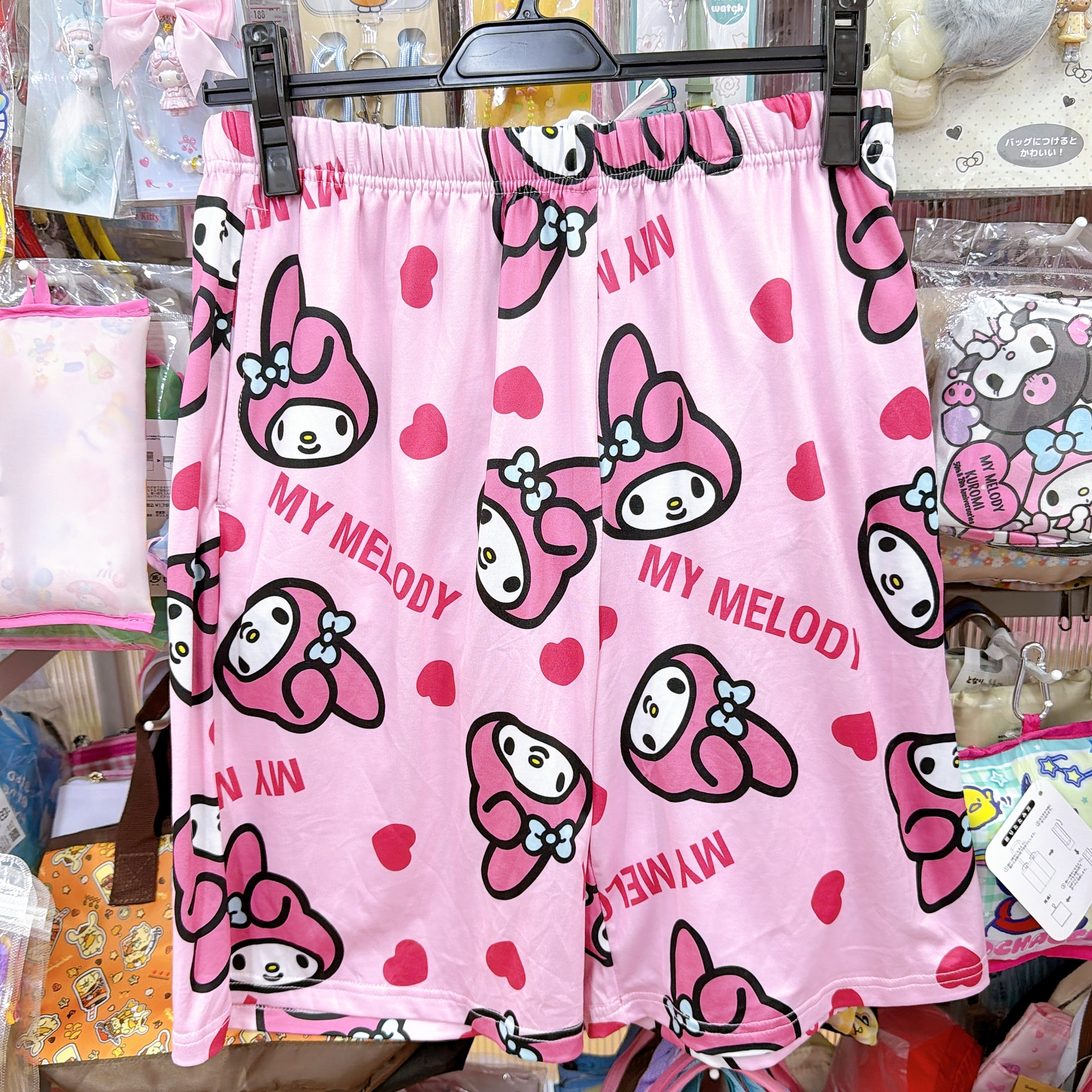 獨家發售日本直送Sanrio 肉桂狗Kitty Melody 新款冷枕短褲 五分褲 