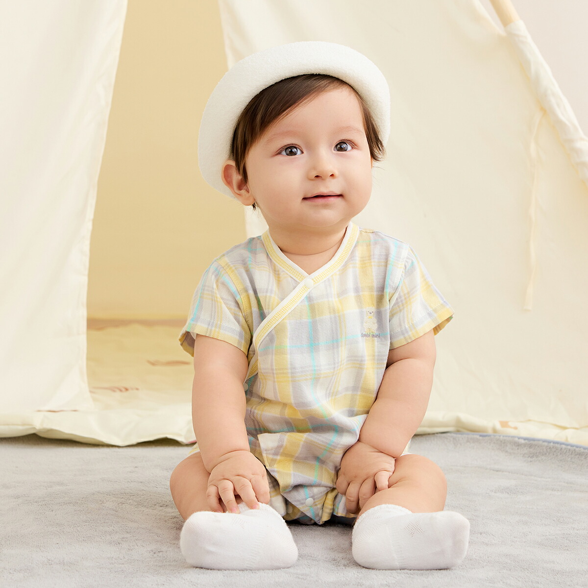 日本🇯🇵直送 Combi Mini  短袖開襟紗布睡衣