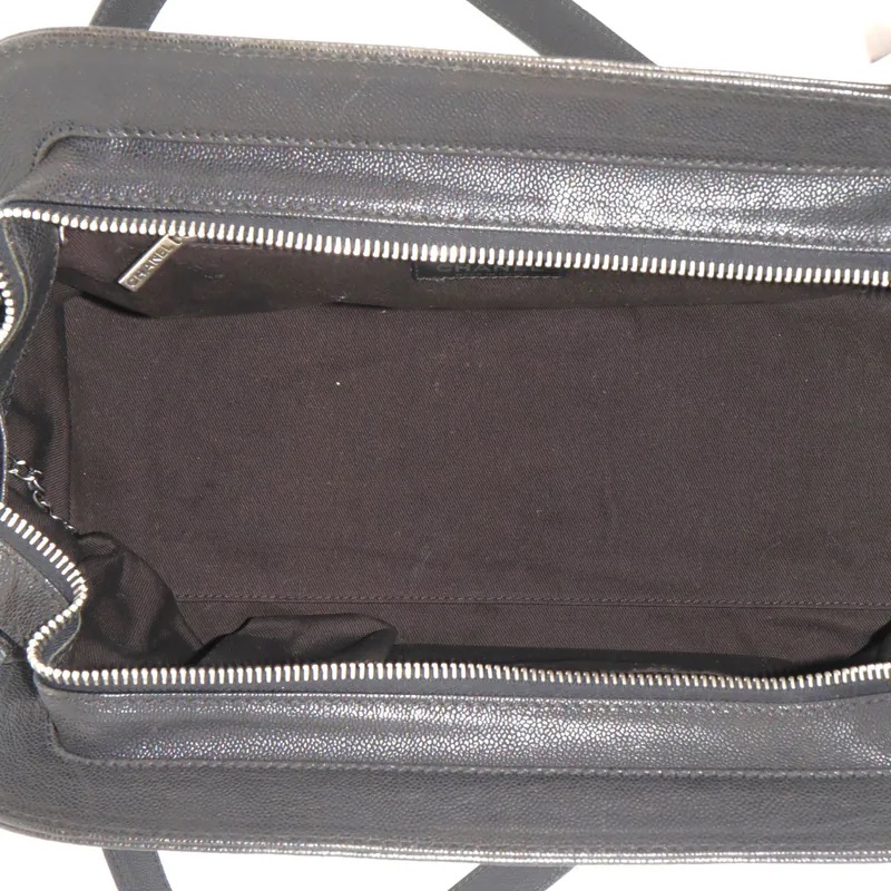 Chanel 2.55 Caviar Mademoiselle Lock Bowling Bag