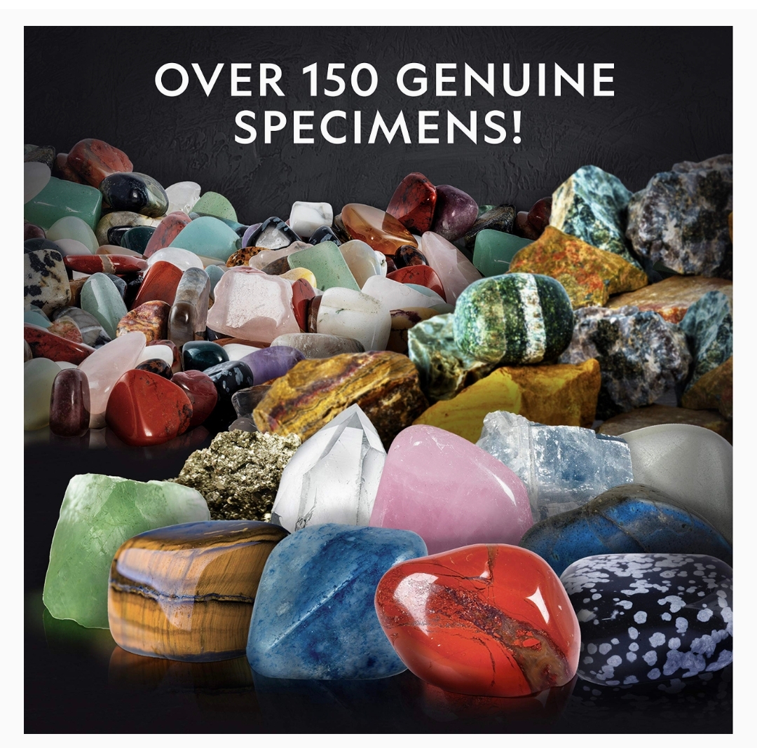 【礦石學習玩具】National Geographic Rock & Mineral Game Set 礦石遊戲套裝 STEM學習遊戲｜親子桌遊 岩石寶石收藏 8歲以上｜Vbuy