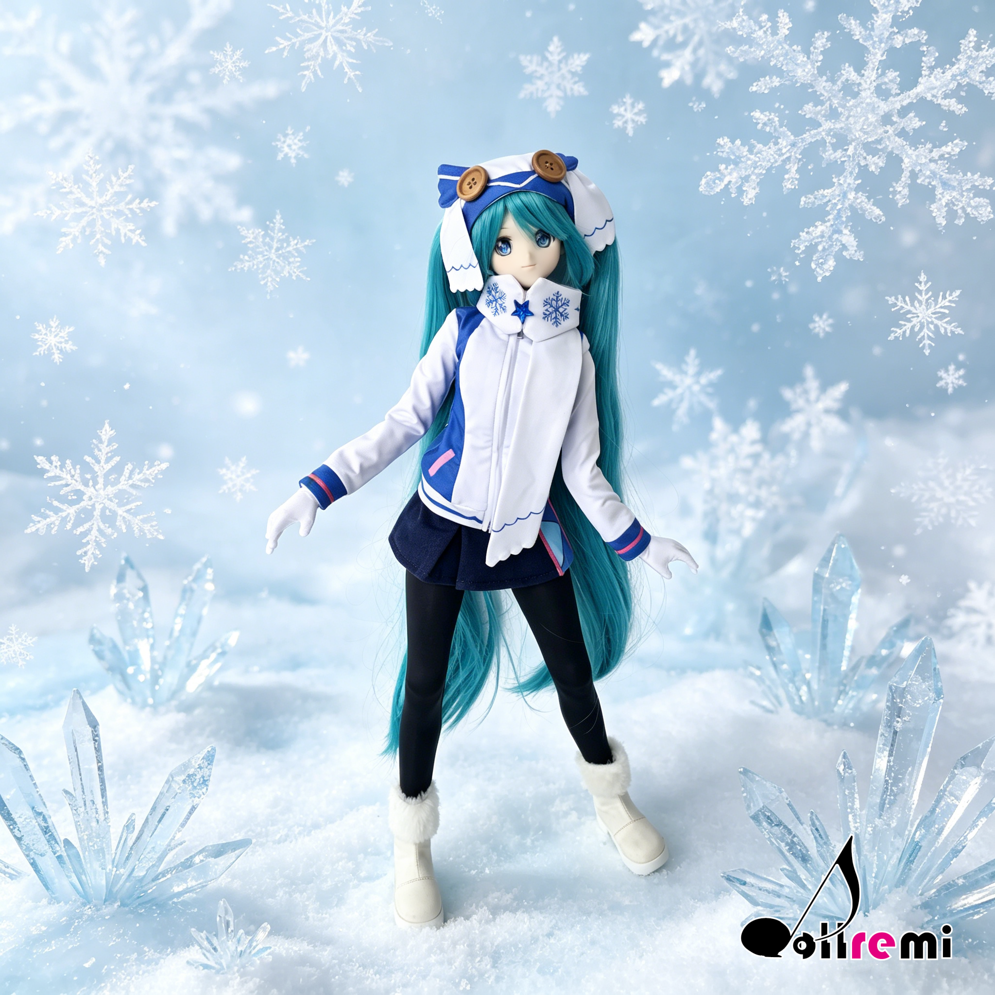【dollremi】(DD0926) COS 初音未來 Hatsune Miku - SNOW MIKU 雪未來 2016