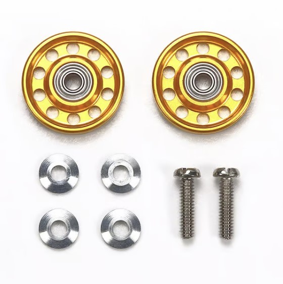 【95704】Lightweight 13mm Aluminum Ball-Race Rollers (Ringless/Gold)