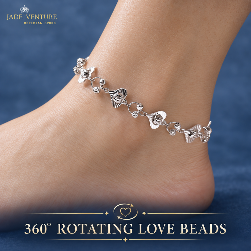 LA1273 Rotating Heart Shape Beads Chain