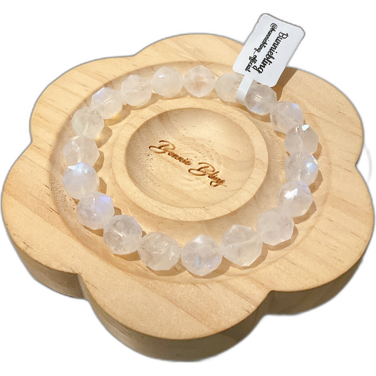 星型切割月亮石手串