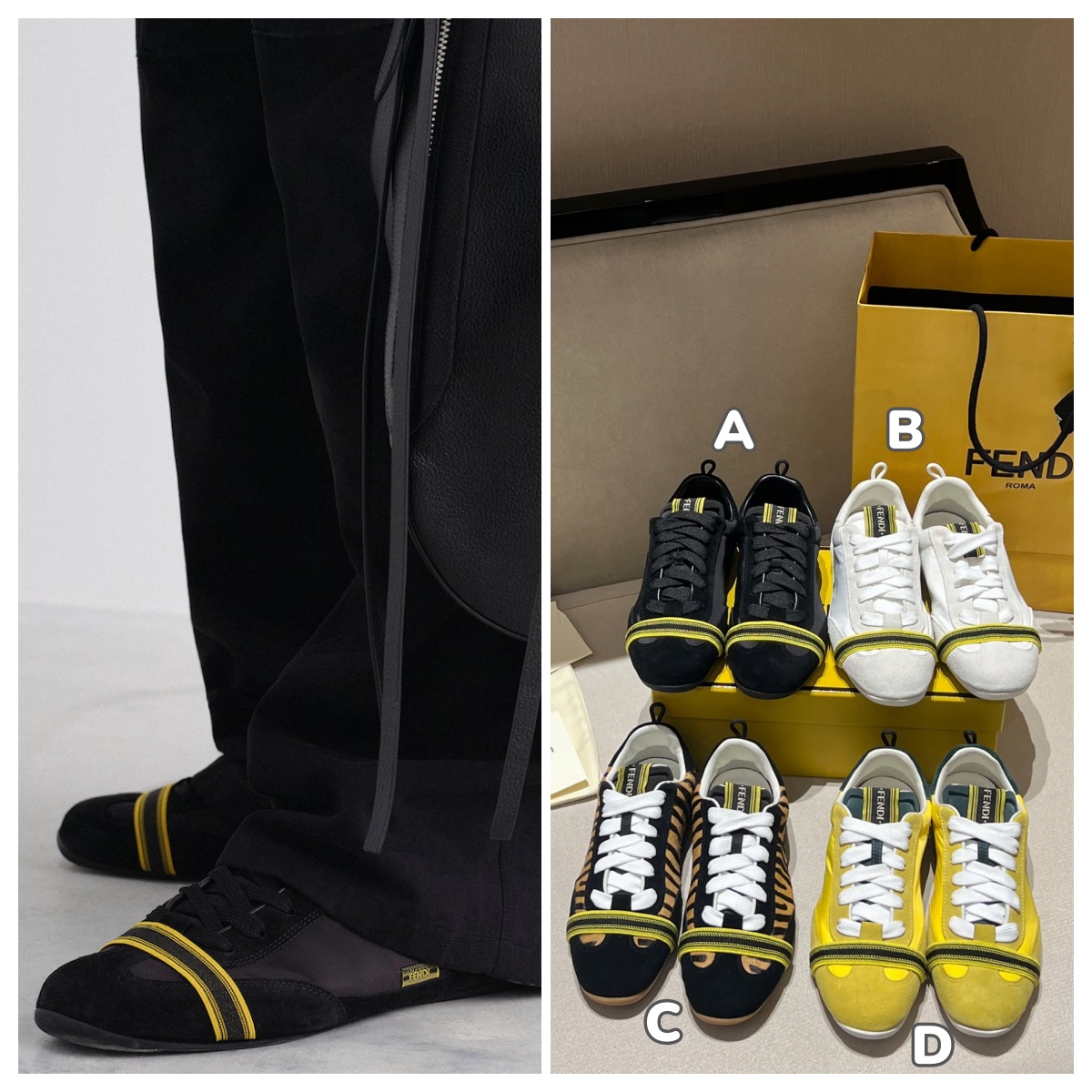 【頂級】Fendi Wrap運動鞋