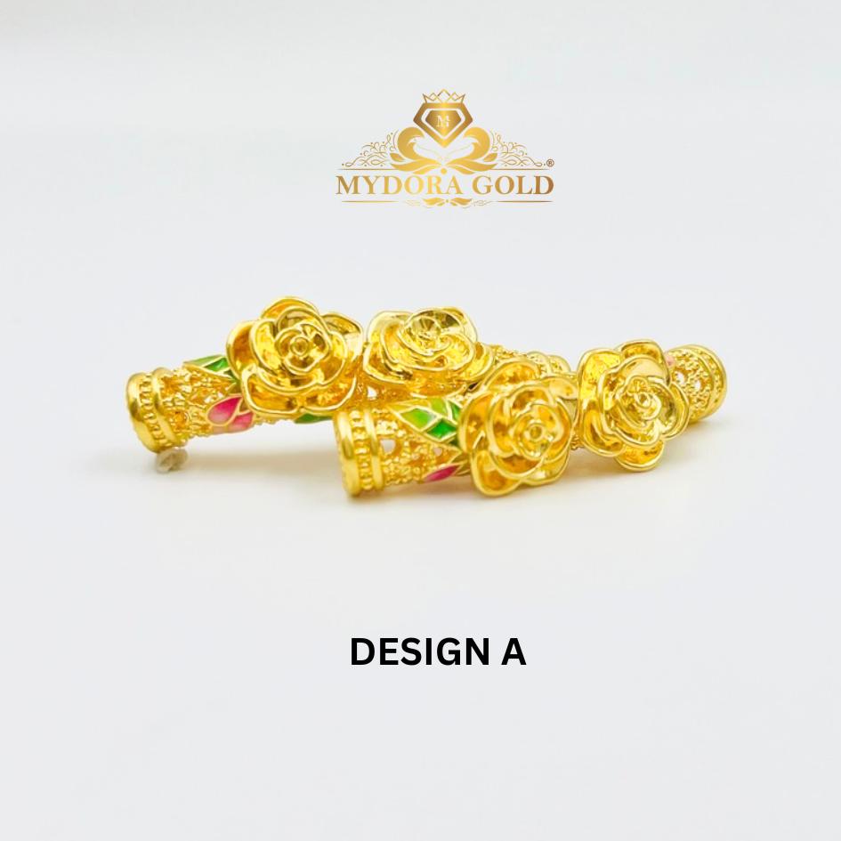 MYDORA Tube Bamboo Kerawang Enamel 3D (5G) l EMAS 916/22K