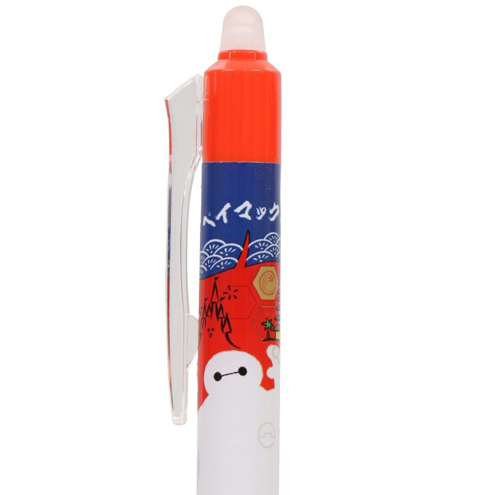 現貨｜【日本 Disney Store 限定】一套四枝 Baymax 大英雄聯盟 日本製 Pilot Frixion Ball Knock 0.5mm 可擦原子筆 4枝套裝 黑色 064485