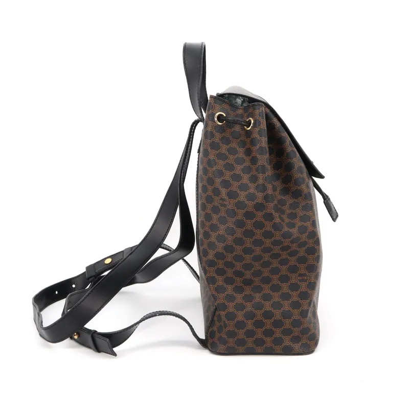 Celine Black Macadam Turn Lock Backpack