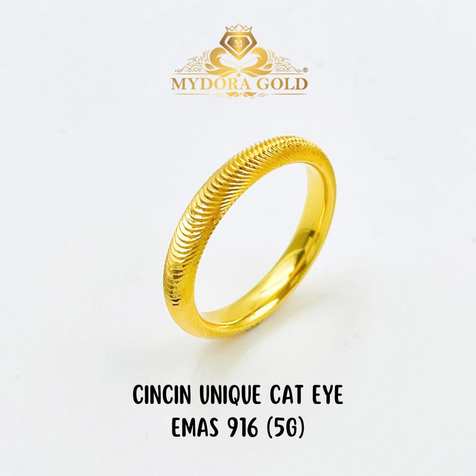 MYDORA Cincin Unique Cat Eye (5G) l EMAS 916/22K