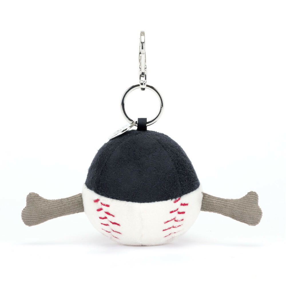 JELLYCAT Amuseables Sports Baseball Bag Charm 趣味棒球鎖匙扣