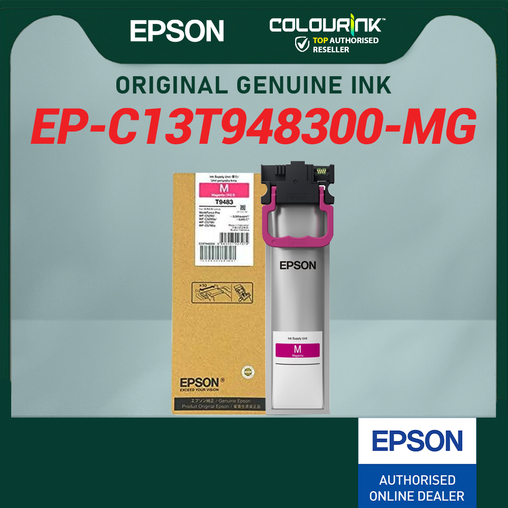 Epson Original Genuine T948 Ink Pack T9481 Black T9482 Cyan T9483 Magenta T9484 Yellow for WF-C5290 WF-C5790 C5290 C5790