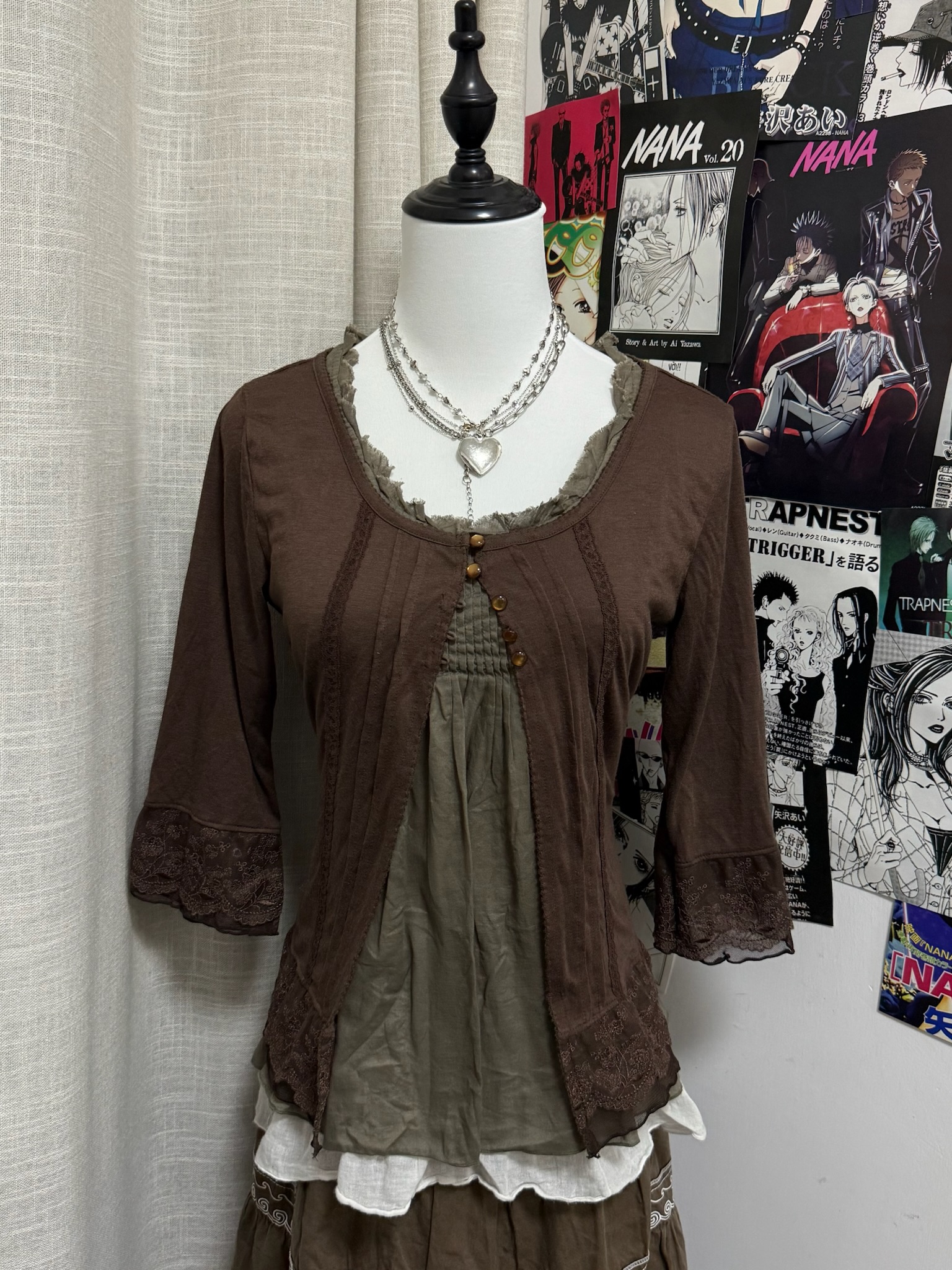 Mori Kei Aesthetic Mixed Texture Set