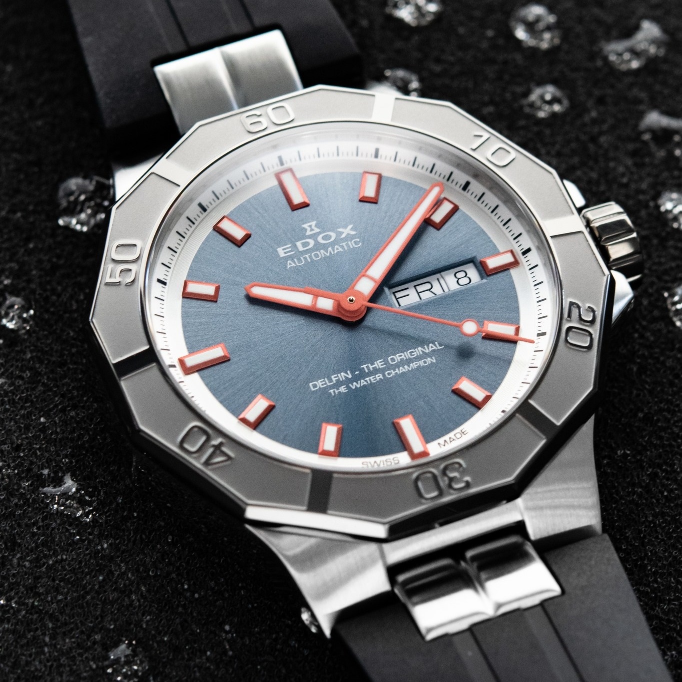 EDOX DELFIN Day Date 自動錶88008 3GCA BGO | SometimesLab EDOX DELFIN Day Date 自動錶88008 3GCA BGO | SometimesLab