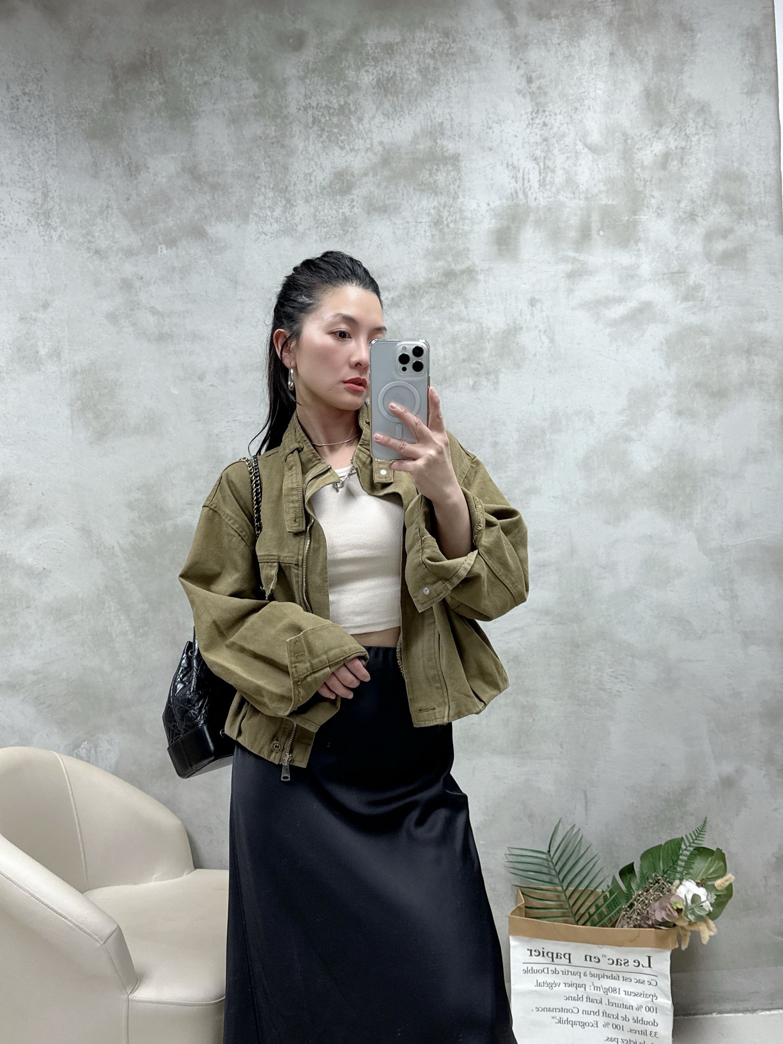 洗水牛仔布外套