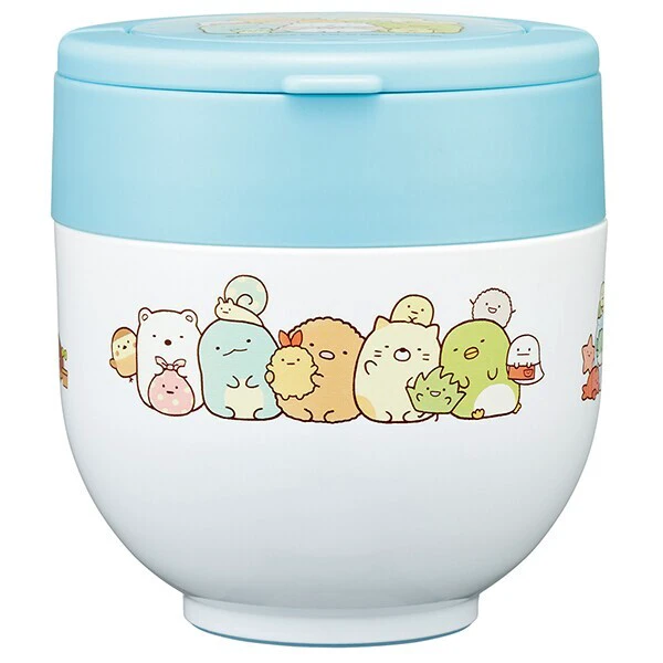 📢開團啦 約3月22日截單一次日本直送~新款角落生物抗菌可折疊手把保溫飯碗