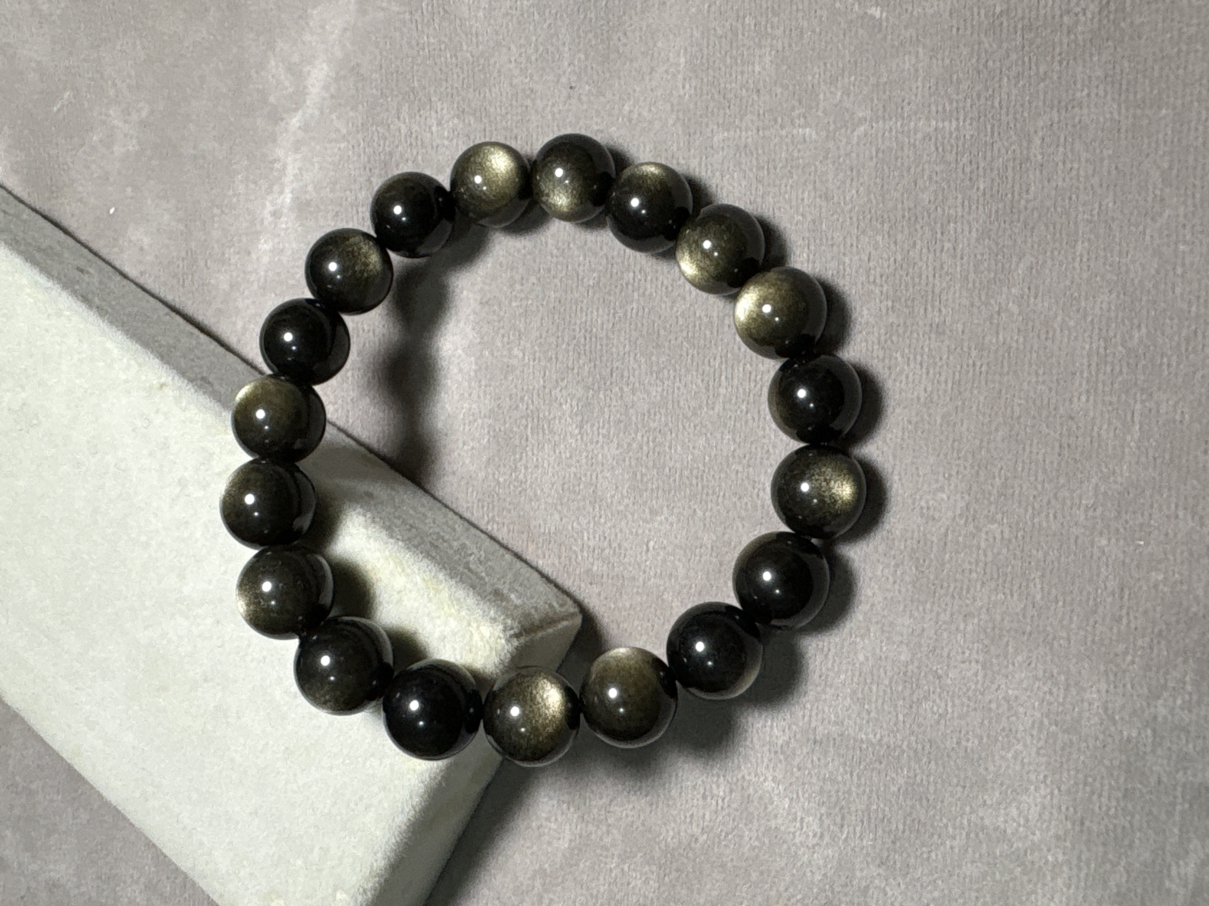 金曜石手串No.4490 ｜10mm珠16cm手圍