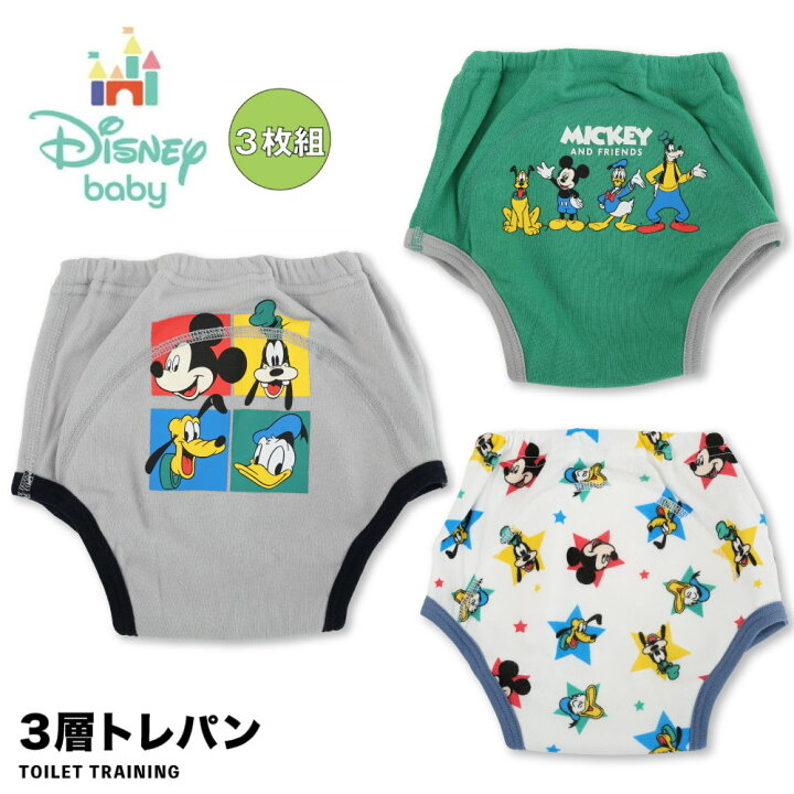 🇯🇵預訂 日本直送🇯🇵米奇人物印花三層學習褲三件套裝