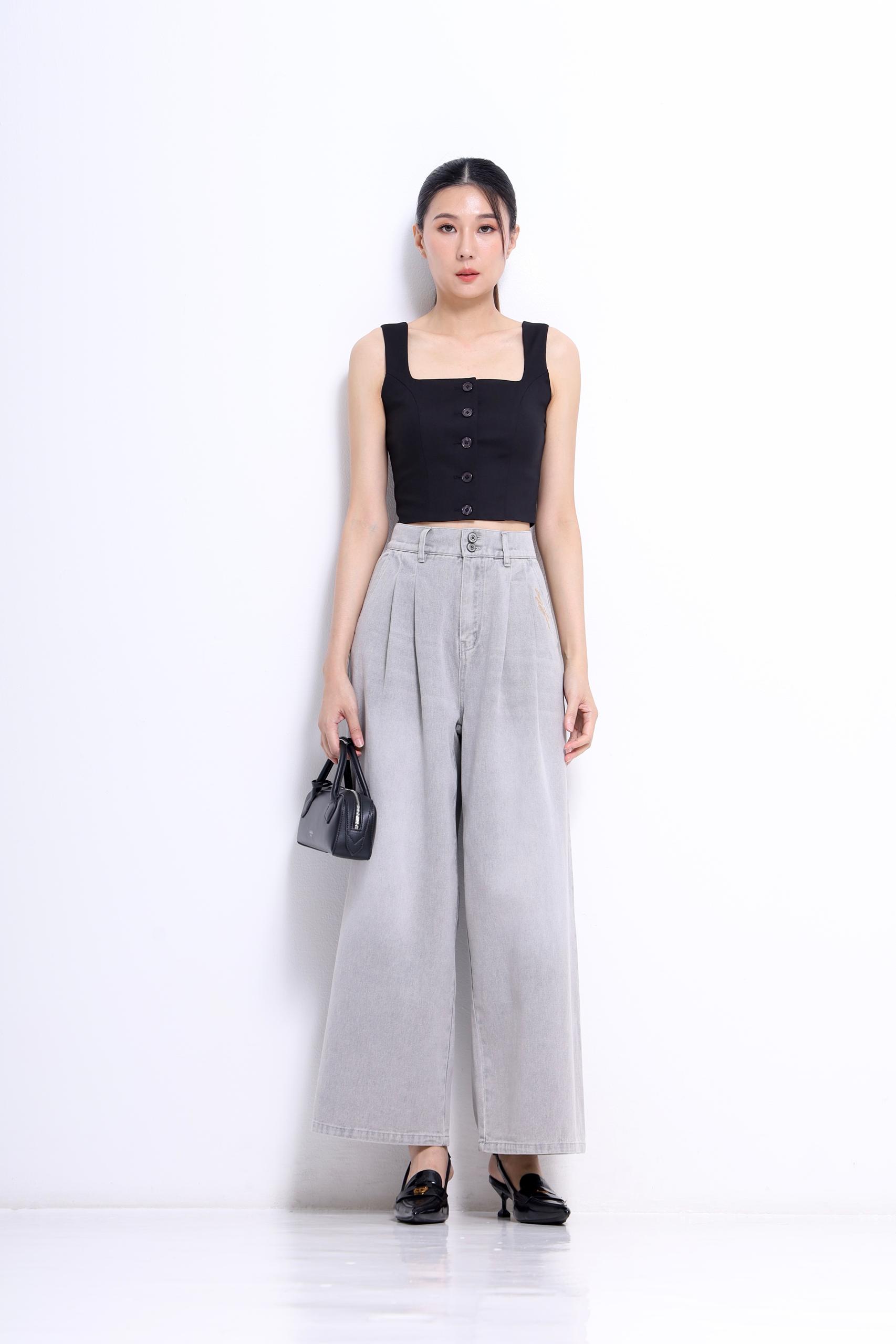 CB2731 Luna Sculpt Square Neck Crop Top