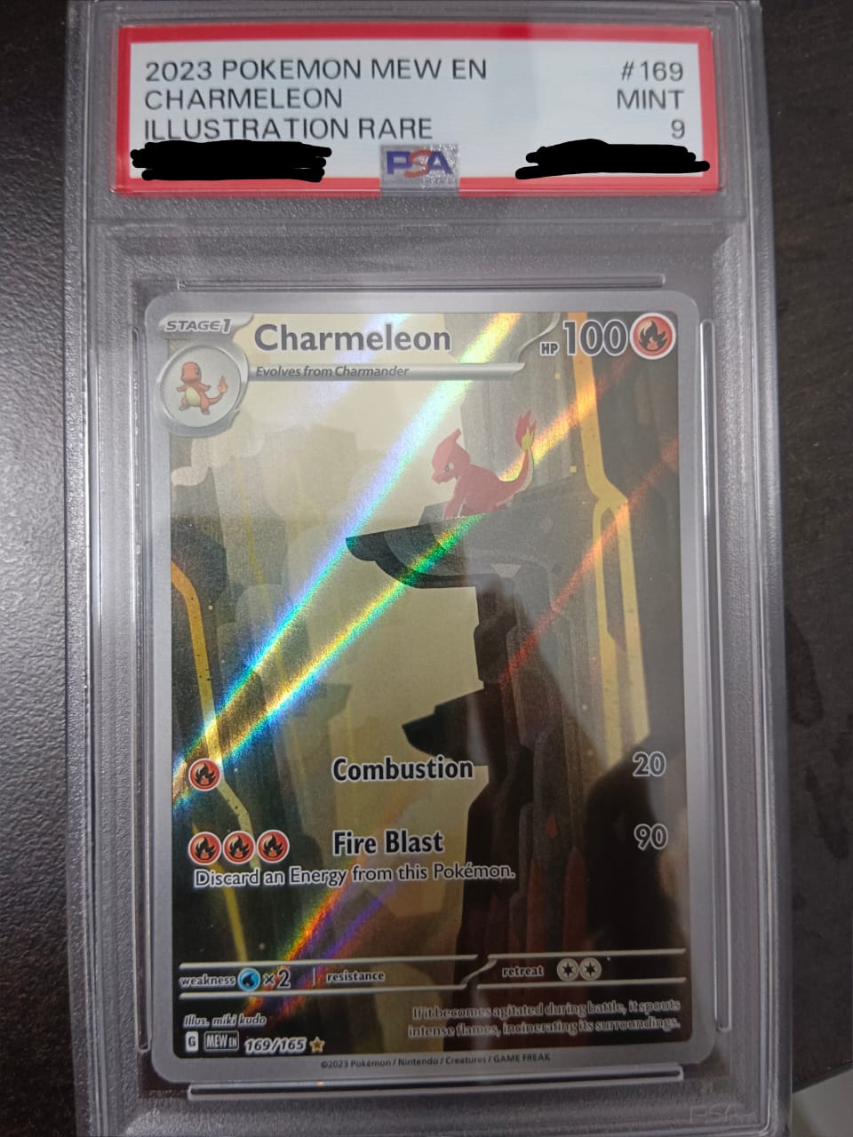Pokemon TCG English Version Charmeleon 169/165 (PSA 9)