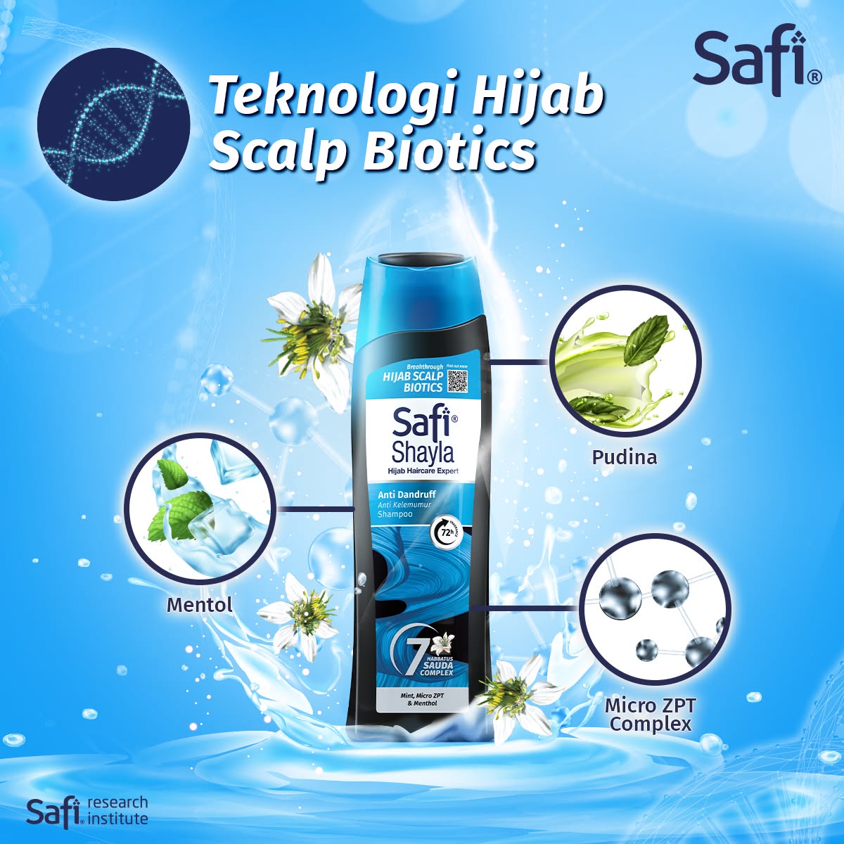 Safi Shayla Hijab Shampoo 165ml - Anti Dandruff