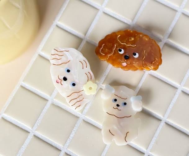 泰迪小狗 髮夾 鴨嘴夾