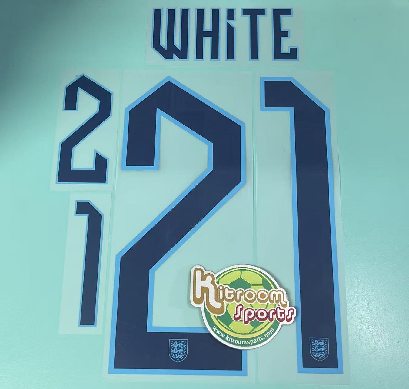 2022  England Home Nameset #21 WHITE