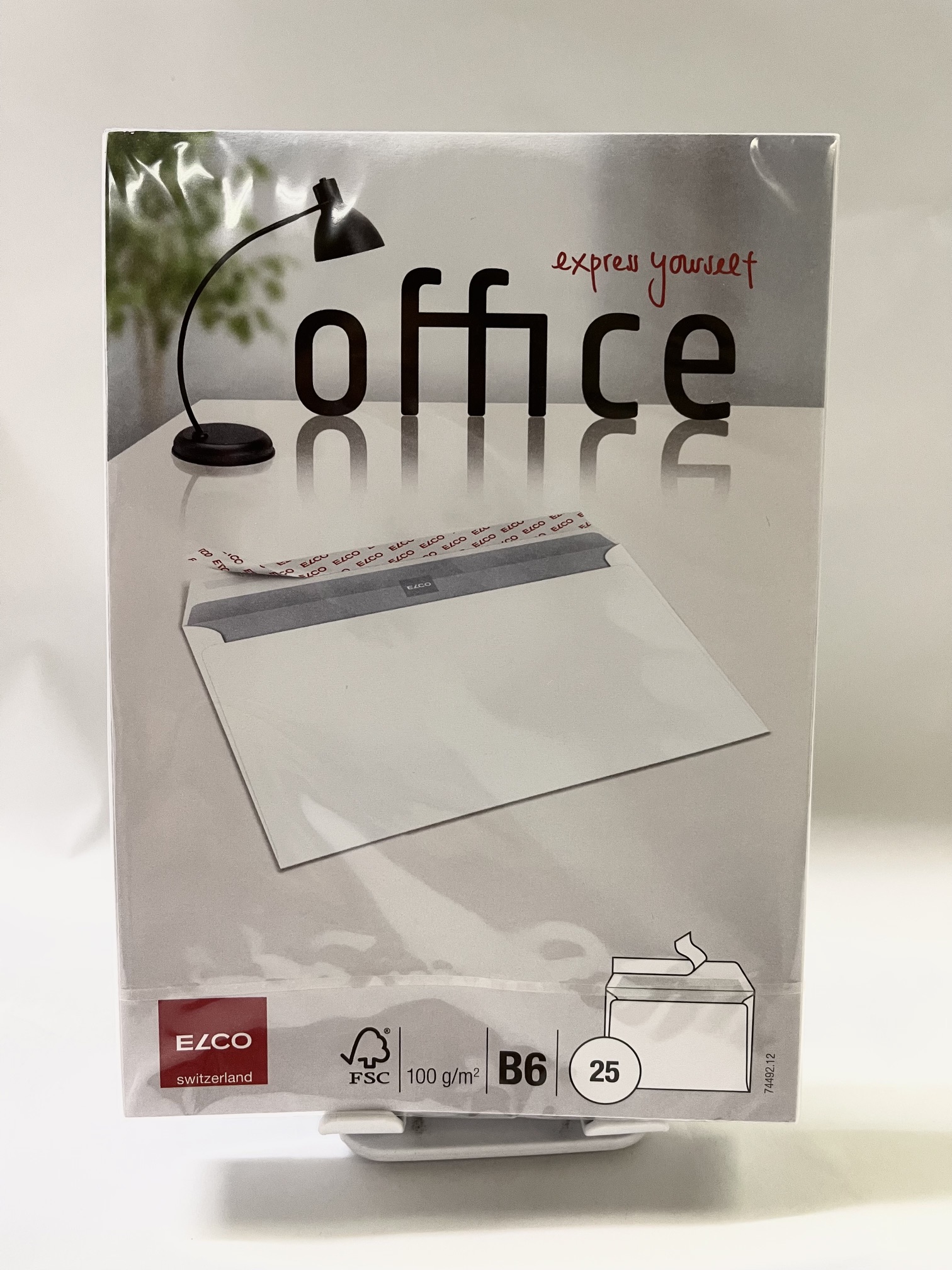 ELCO 瑞士艾奧柯牌Office系列100gsm 白色B6 信封