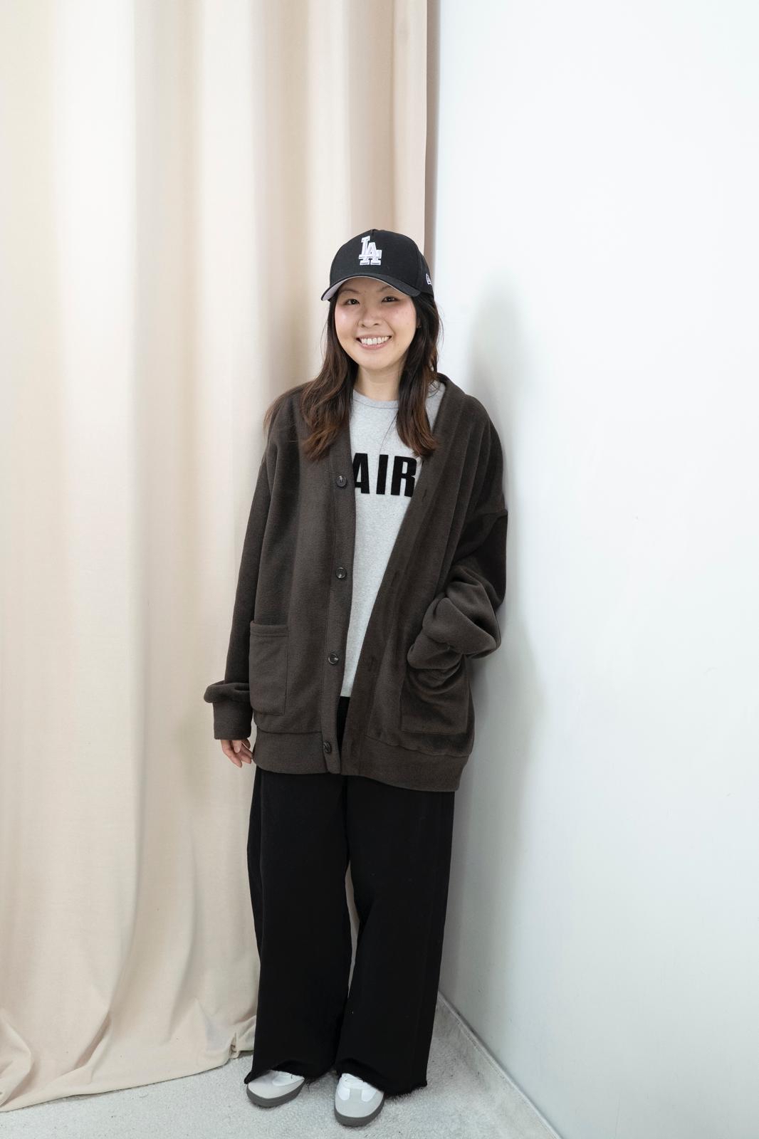 文字舒適棉Tee（灰色）