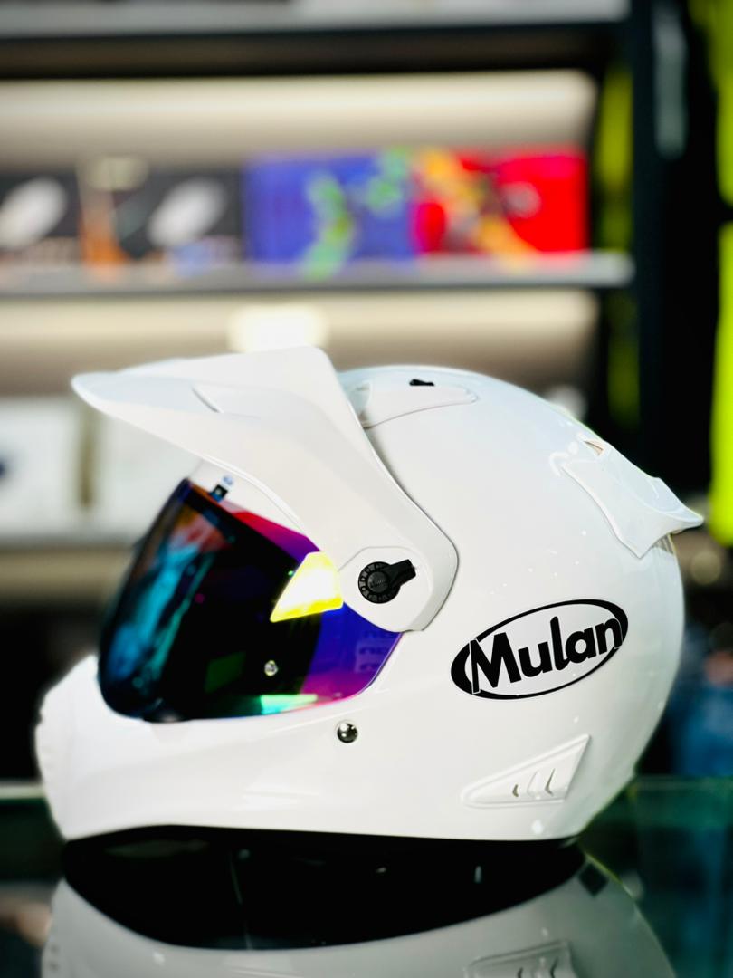 MULAN 739 FIBREGLASS Adventure Helmet | Bulletproof Kevlar | Photochromic Visor | ECE Approved