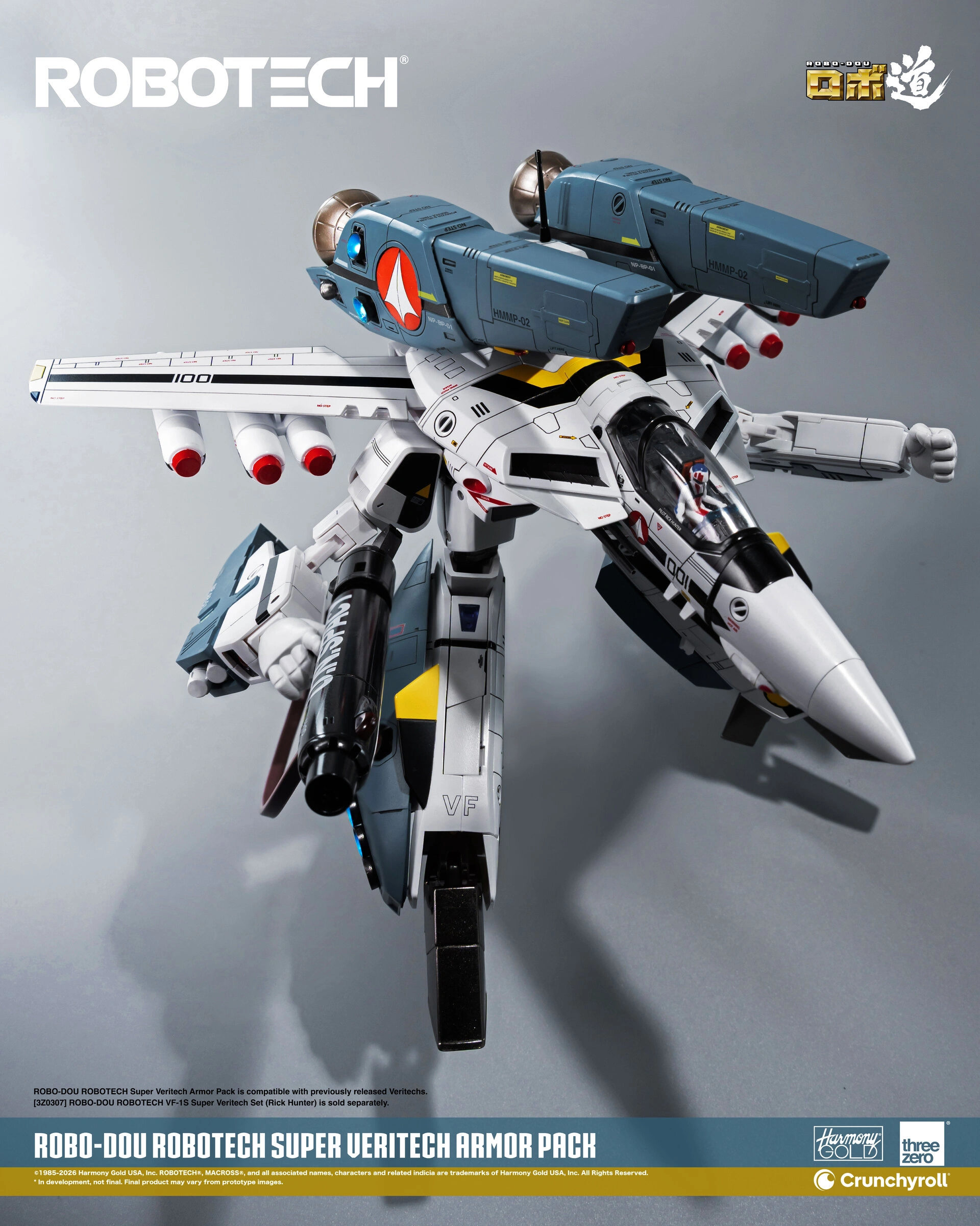 (預訂訂金 $200) (總價 $675) threezero ROBO道 超時空要塞 Macross VF-1S 變形戰鬥機超級裝甲包 (行版) ROBO-DOU Robotech VF‐1S Super Veritech Armor Pack (TZ-3Z1072) 