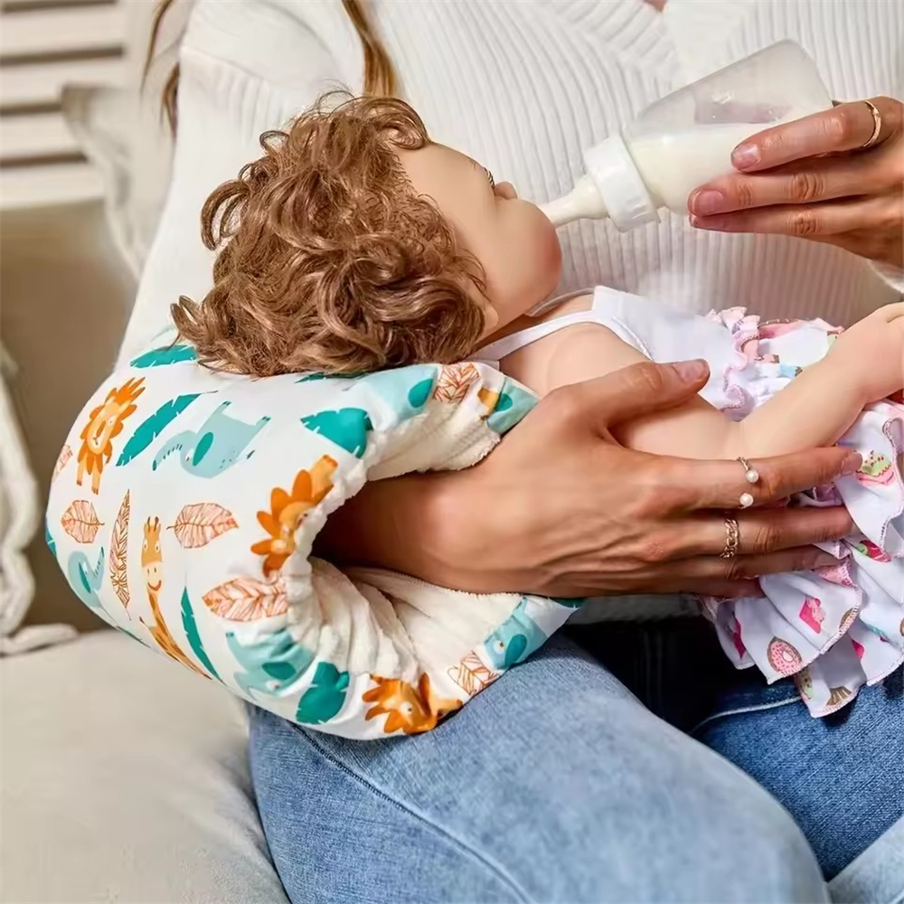 柔軟嬰兒哺乳枕 bb餵奶枕頭 手臂枕 寶寶枕 母嬰用品 [平行進口] HK2730