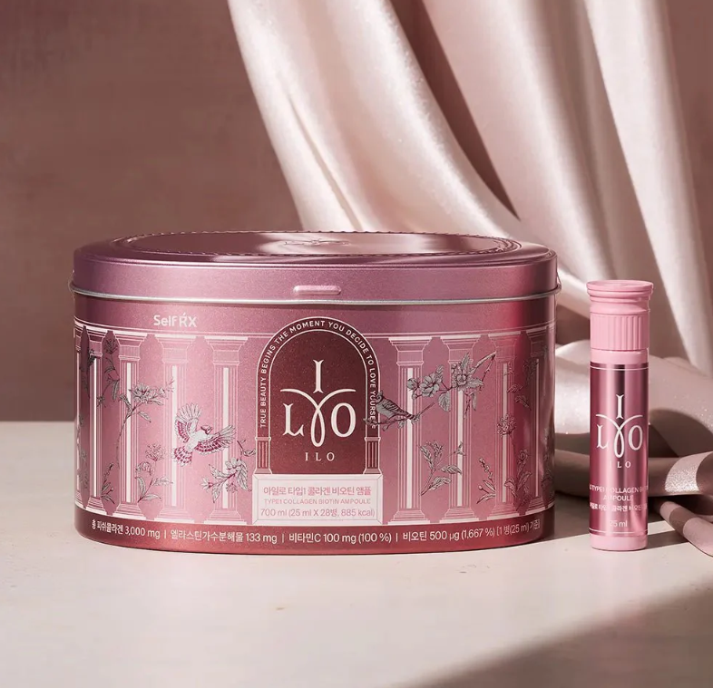 ILO Type 1 膠原蛋白安瓶 Collagen Biotin Ampoule 1盒28日份 (25ml x 28小樽)