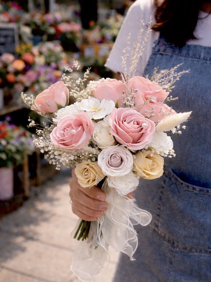 Bridal Bouquet Soap Flower