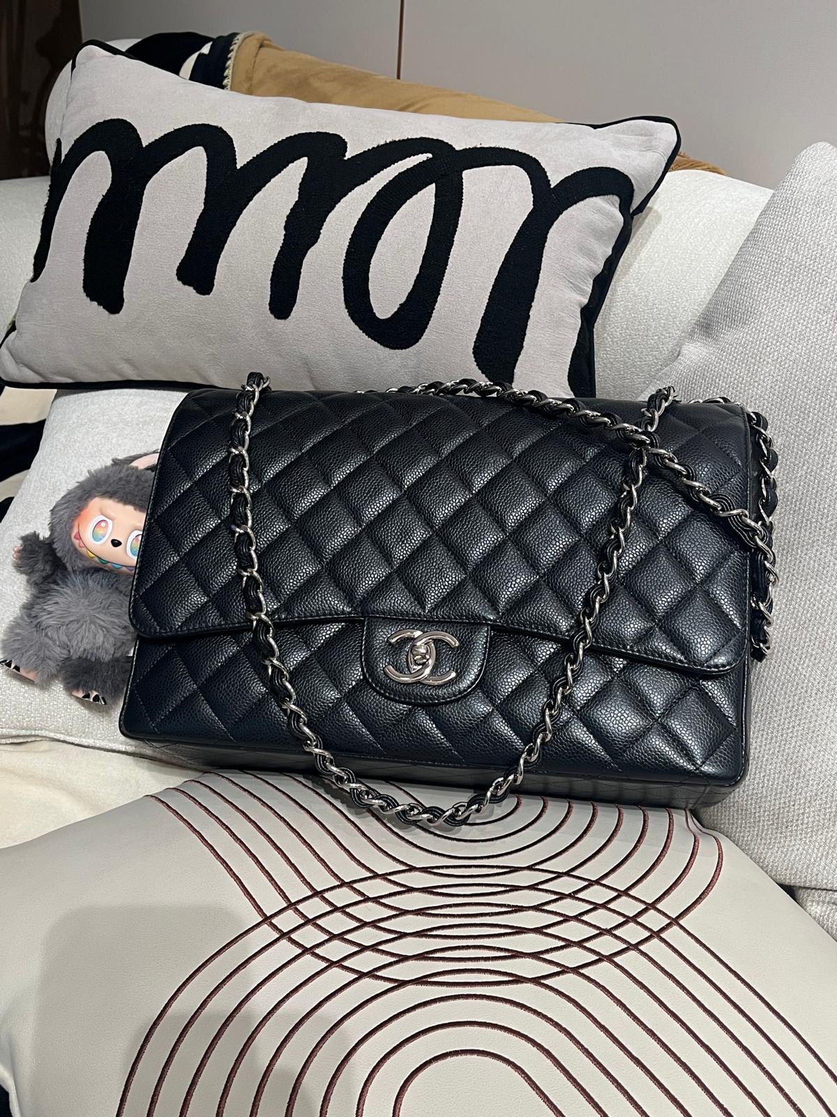 Chanel classic flap 30cm,jumbo, A58600 cf30 100%Authentic ,98%new ✅19card ✅塵袋✅box 
