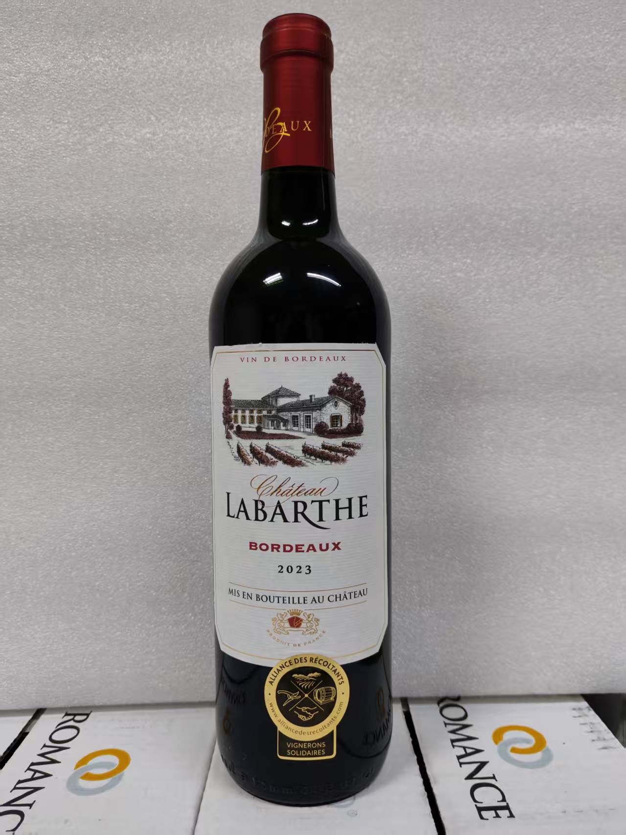 Chateau Labarthe Bordeaux 2023 750ml 14.5%  (1 x 12 x 750ml)  C2CLB23EH 