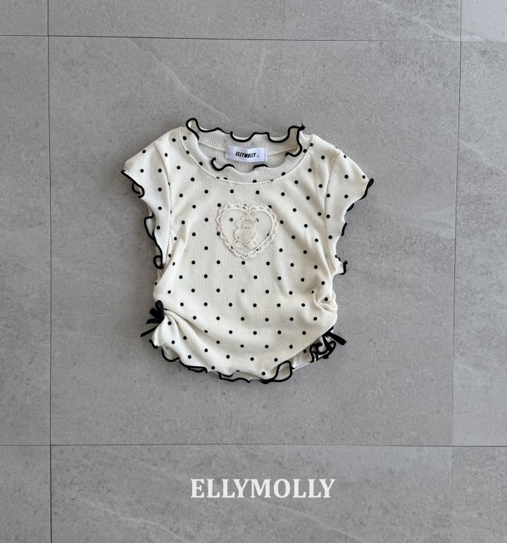 Dot Mimi Shirring Tee