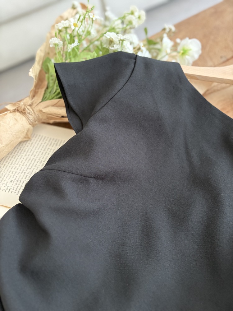 Belle Ruched Dress (Black)