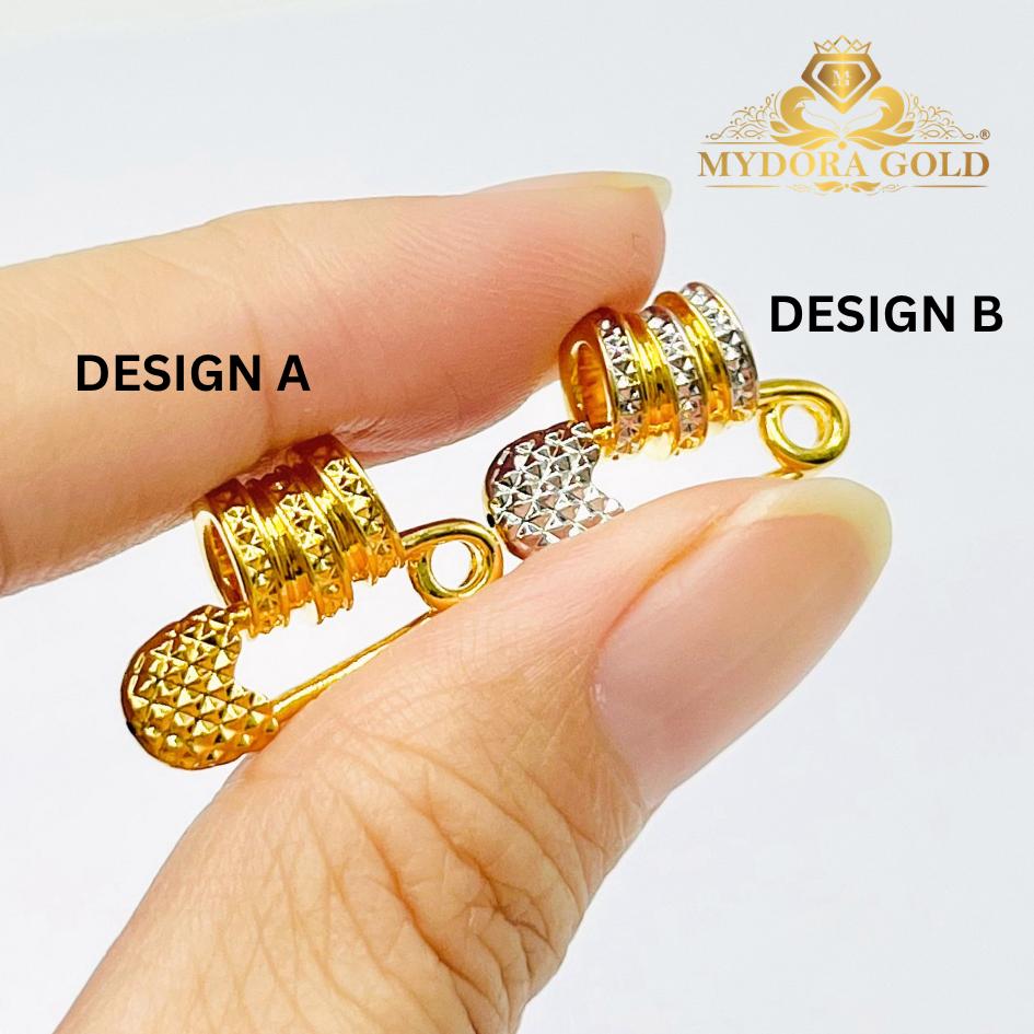 MYDORA Tube Bead Fesyen Safety Pin (5G) l EMAS 916/22K