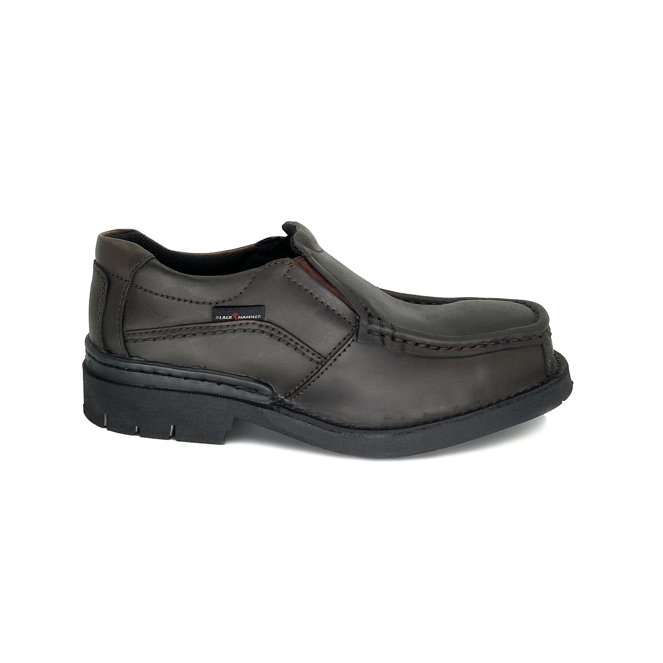 Black Hammer 4000 BH 4671 Series Men Safety Shoes Low Cut Mocassin Slip On Kasut Keselamatan