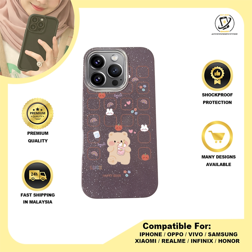 BLING CASE PHONE FOR IPHONE - DESIGN BEAR F